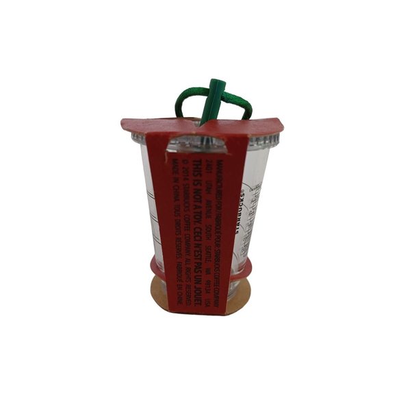 NIB New Original Cold Cup 2.5" Starbucks Coffee Holiday Ornament Collectible - Picture 2 of 6